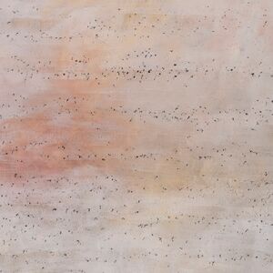 Brief aus dem Weltall · Acryl, Graphit, Ölkreide auf Leinwand · 155 x 130 cm